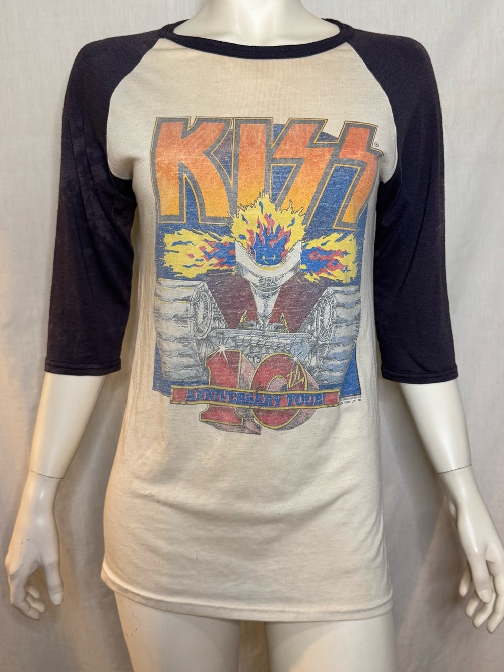 Vintage official 1982 KISS 10th Anniversary Tour size medium